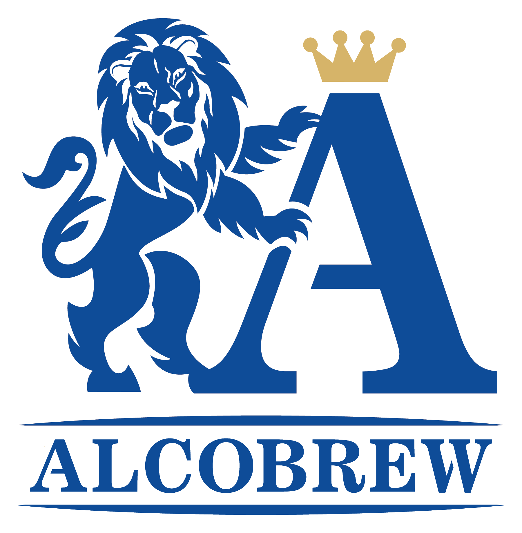 Alcobrew Logo_Blue_Gold Crown - Megha C Mahajan